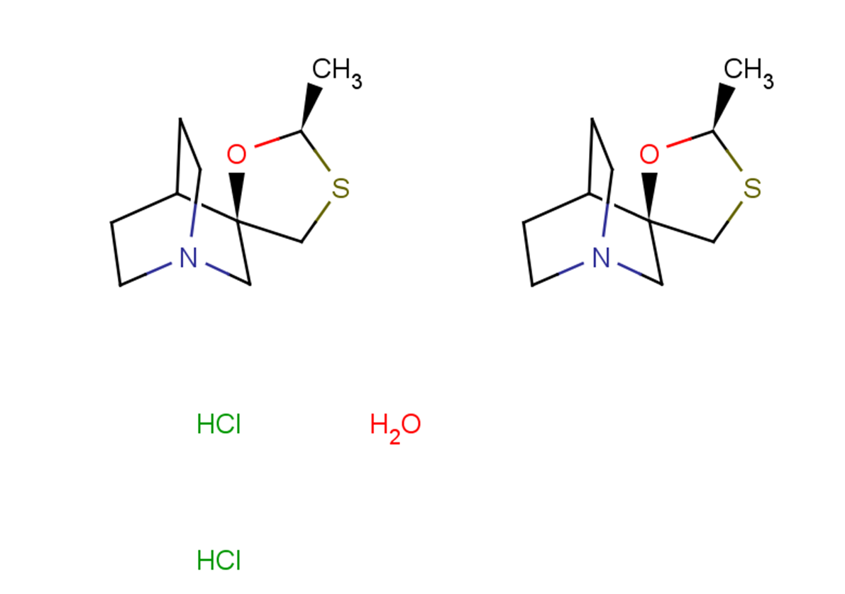 TargetMol Chemical Structure (-)-Cevimeline hydrochloride hemihydrate