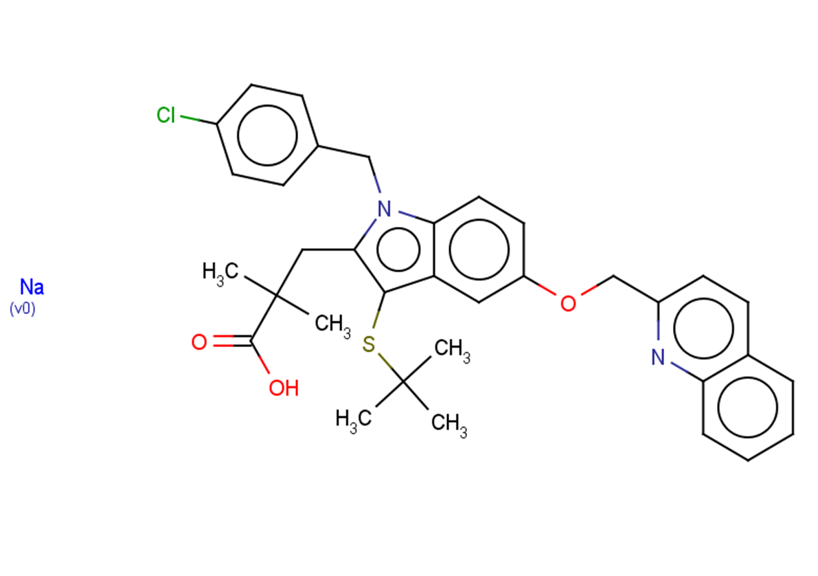 TargetMol Chemical Structure Quiflapon sodium