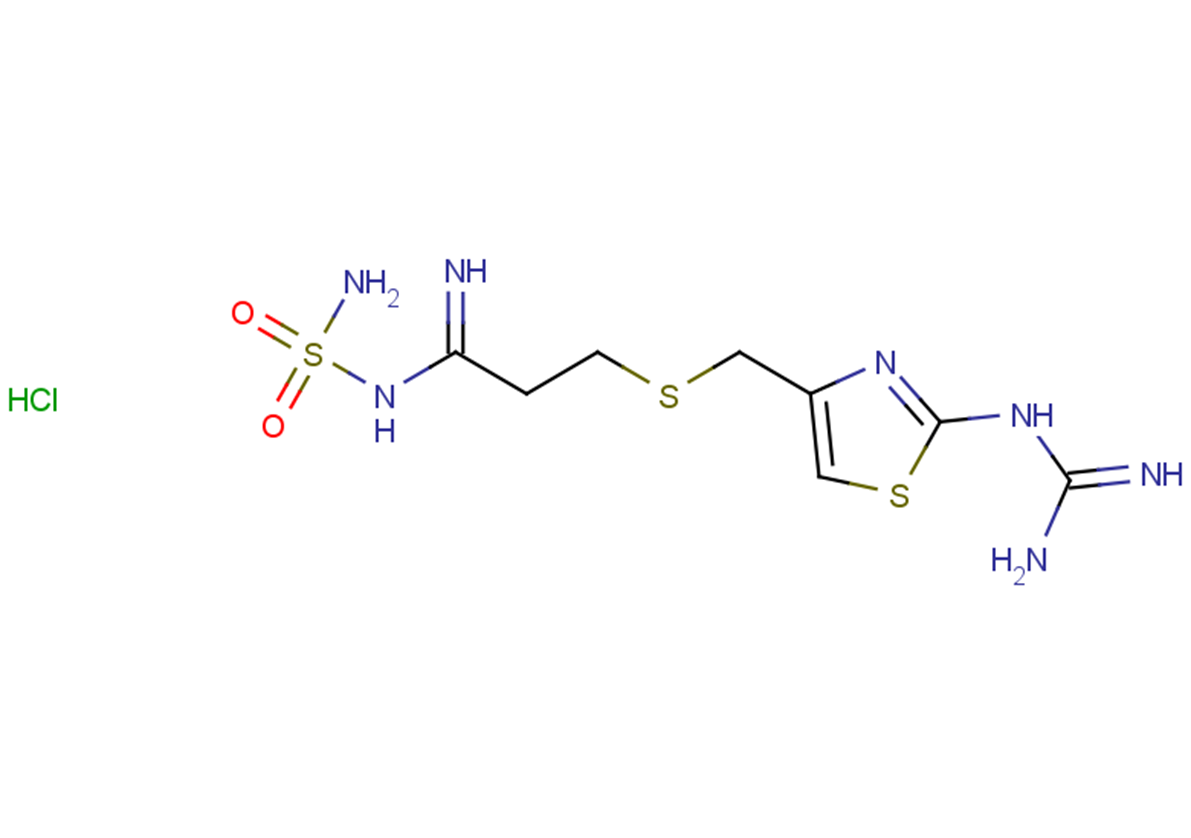 Famotidine hydrochloride Chemical Structure