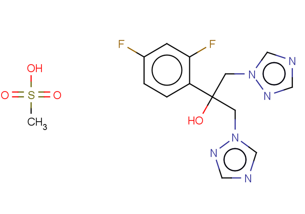 Fluconazole mesylate Chemical Structure