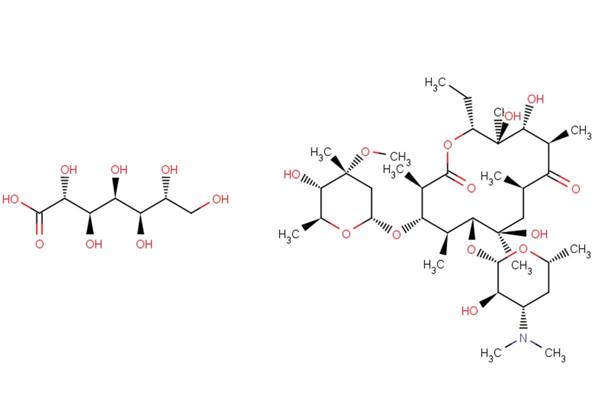 Erythromycin Gluceptate Chemical Structure