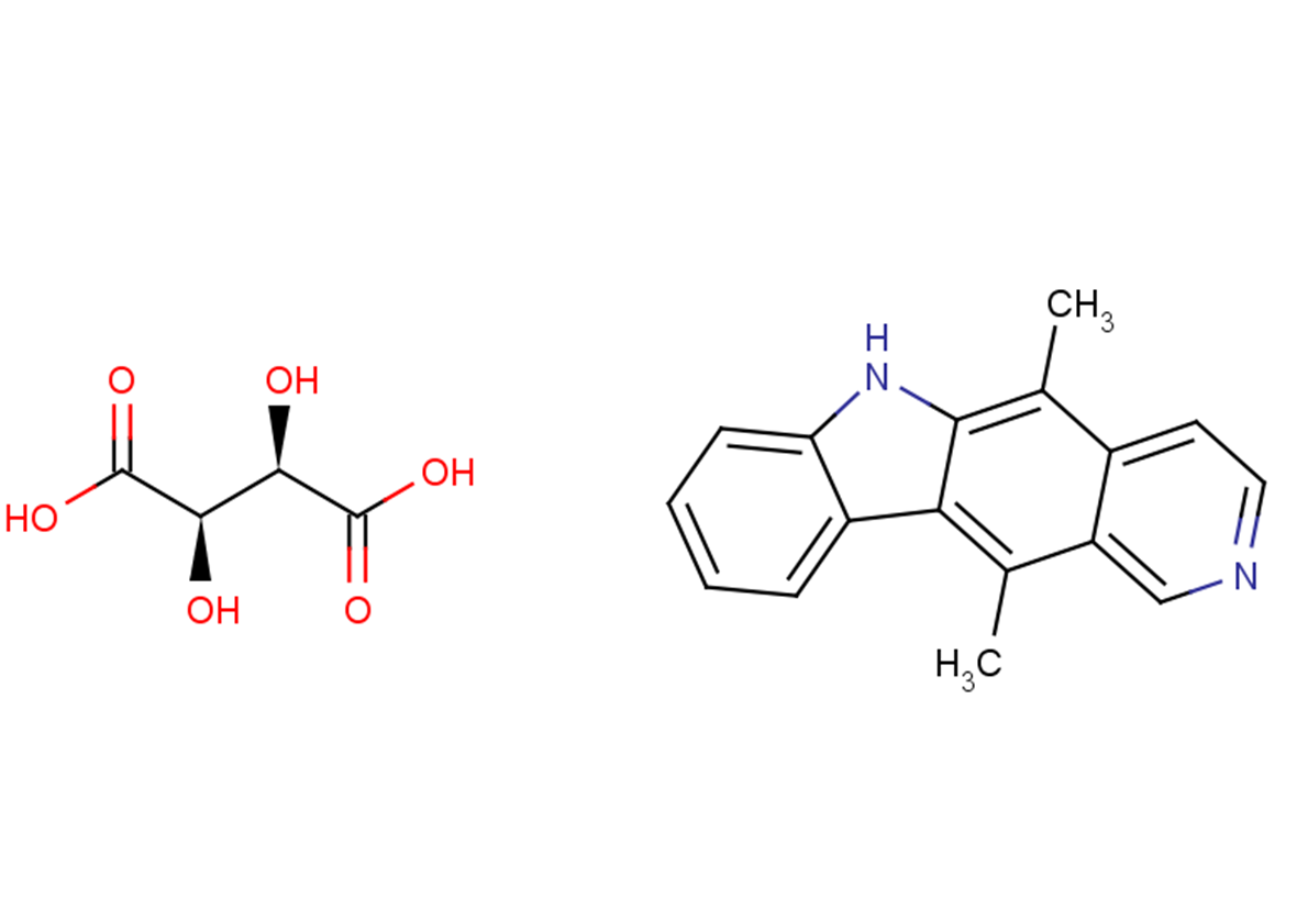 Ellipticine tartrate Chemical Structure