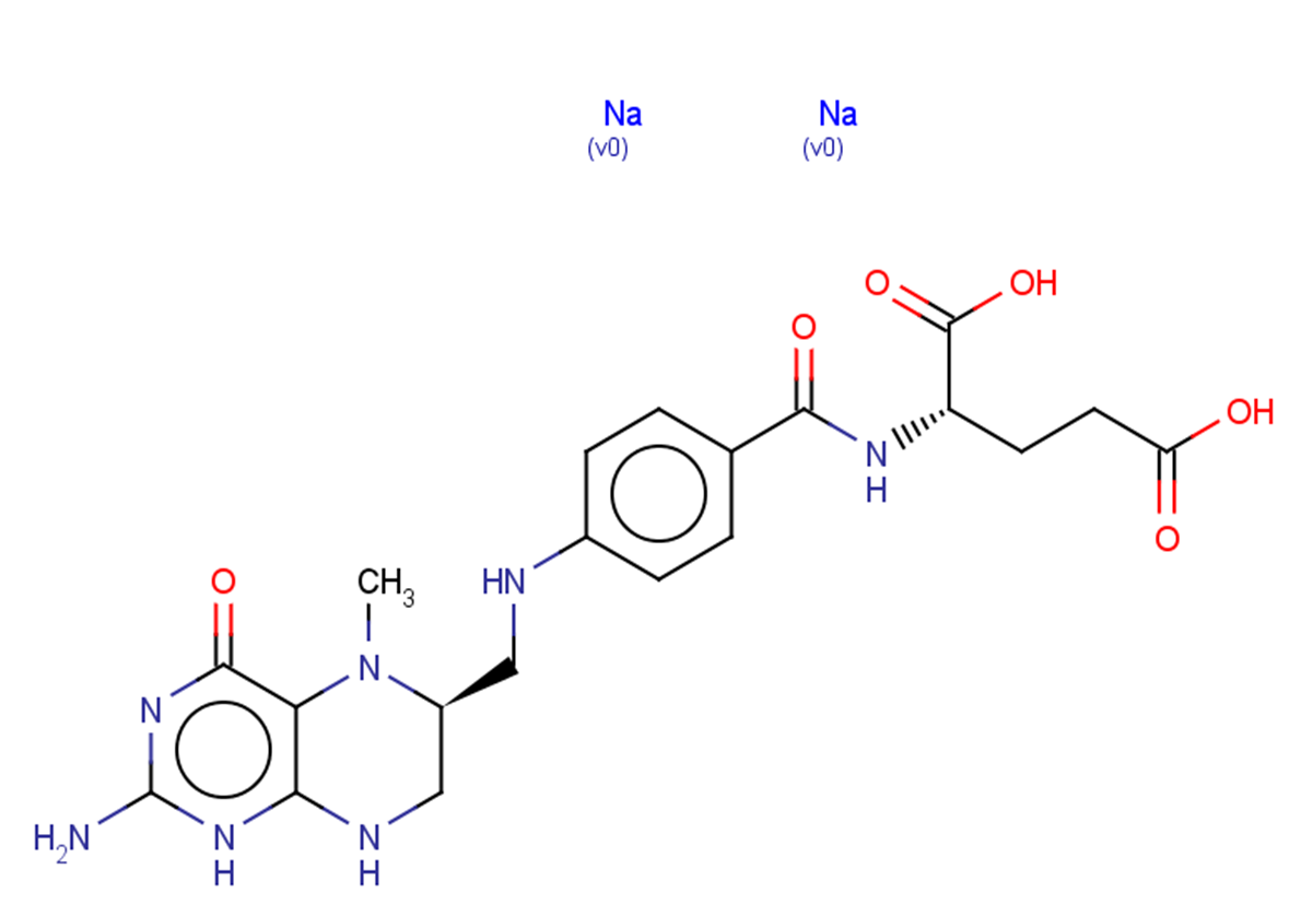 Levomefolate sodium Chemical Structure