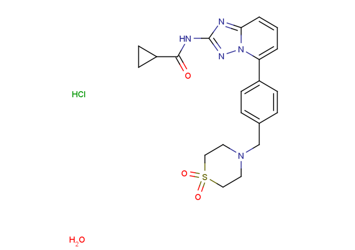 Filgotinib HCl hydrate Chemical Structure