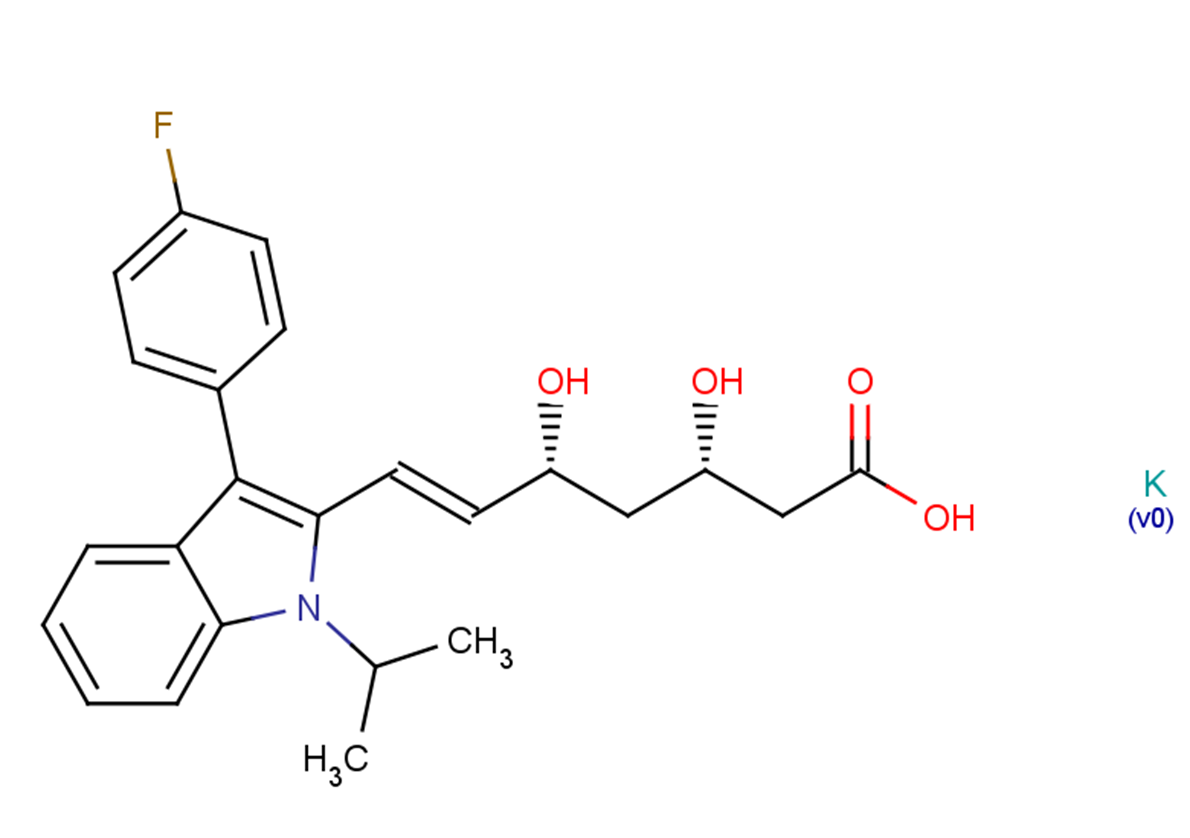 Fluvastatin potassium Chemical Structure