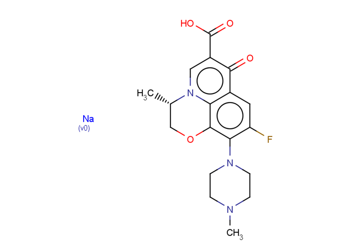 Levofloxacin sodium Chemical Structure