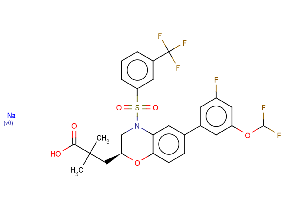 Cintirorgon sodium Chemical Structure