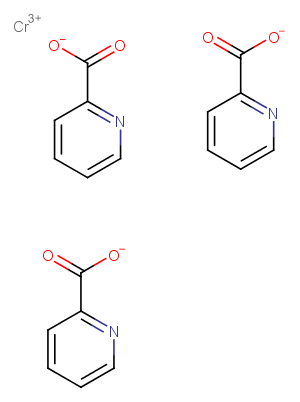 Chromium picolinate Chemical Structure