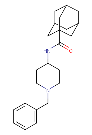 N-(1-benzyl-4-piperidyl)adamantane-1-carboxamide Chemical Structure