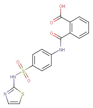 Phthalylsulfathiazole Chemical Structure