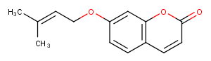 7-Prenyloxycoumarin Chemical Structure