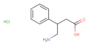 Phenibut Chemical Structure