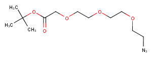 Azido-PEG3-C-Boc Chemical Structure