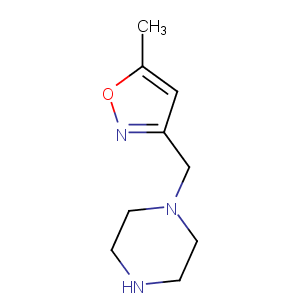 1-[(5-methylisoxazol-3-yl)methyl]piperazine Chemical Structure