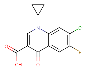 Ciprofloxacin EP IMpurity A Chemical Structure