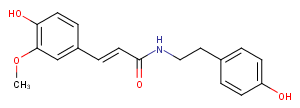 N-trans-Feruloyltyramine Chemical Structure