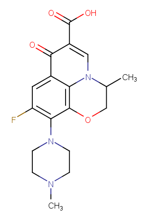 Ofloxacin Chemical Structure