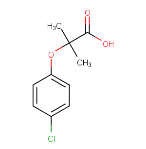 Clofibric acid Chemical Structure
