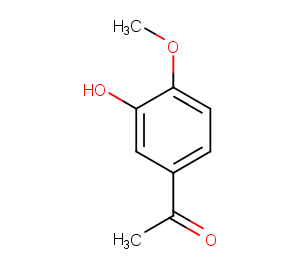 3-Hydroxy-4-methoxyacetophenone Chemical Structure