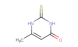 Methylthiouracil Chemical Structure