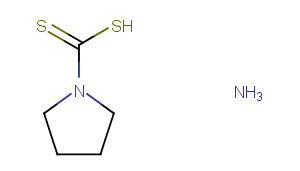 Pyrrolidinedithiocarbamate ammonium Chemical Structure