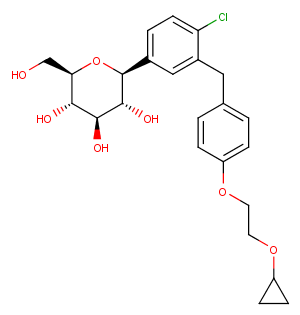 Bexagliflozin Chemical Structure