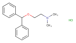 Diphenhydramine hydrochloride Chemical Structure