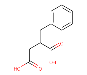 2-Benzylsuccinic acid Chemical Structure