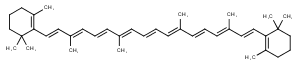 β-Carotene Chemical Structure