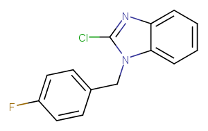 2-Chloro-1-(4-fluorobenzyl)benzimidazole Chemical Structure