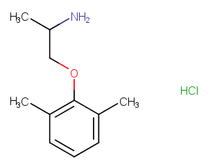Mexiletine hydrochloride Chemical Structure