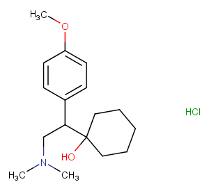 Venlafaxine hydrochloride Chemical Structure