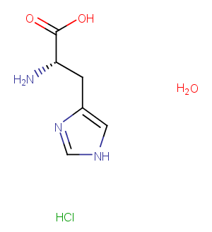 L-Histidine monohydrochloride monohydrat Chemical Structure