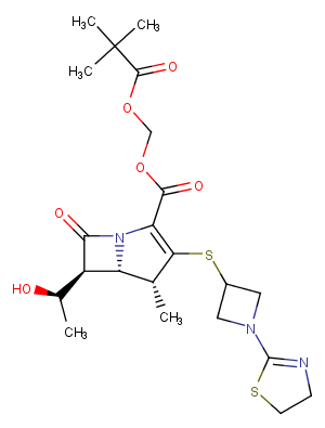 Tebipenem Pivoxil Chemical Structure