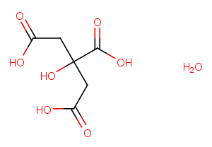 Citric acid monohydrate Chemical Structure