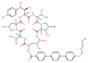 Anidulafungin Chemical Structure