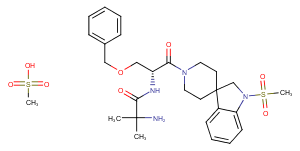Ibutamoren Mesylate Chemical Structure