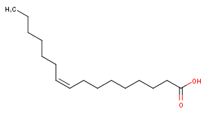 Palmitoleic acid Chemical Structure
