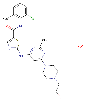 Dasatinib monohydrate Chemical Structure