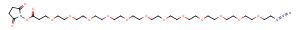 Azido-PEG12-NHS ester Chemical Structure