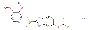 Pantoprazole sodium Chemical Structure