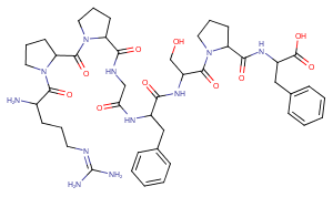 [Des-Arg9]-Bradykinin Chemical Structure