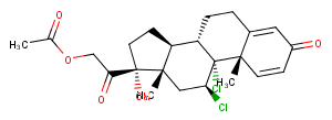 Dichlorisone Acetate Chemical Structure