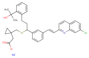 Montelukast sodium Chemical Structure