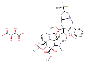 Vinflunine Tartrate Chemical Structure