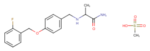 Ralfinamide mesylate Chemical Structure