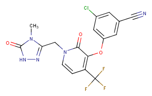 Doravirine Chemical Structure
