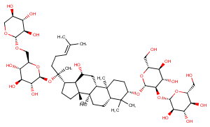 Ginsenoside Rb3 Chemical Structure