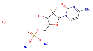 Gemcitabine monophosphate sodium salt hydrate Chemical Structure