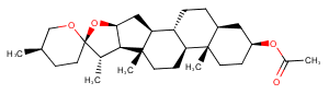 SMILAGENIN ACETATE Chemical Structure